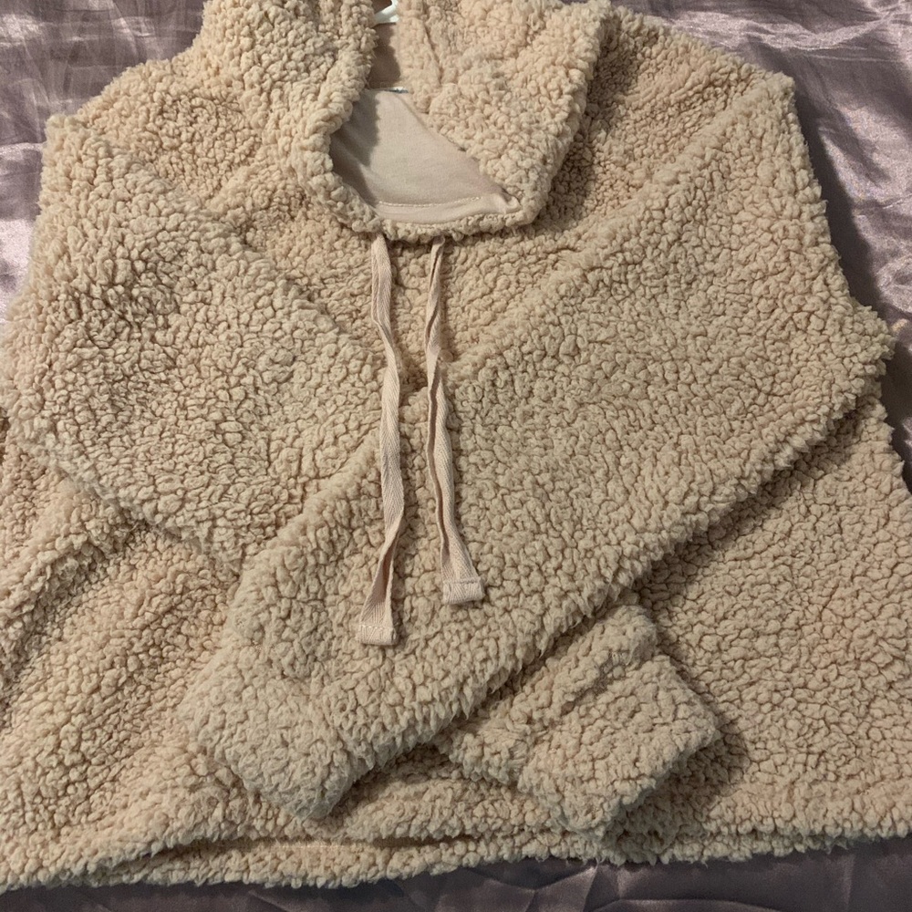 Pink Sherpa sweater